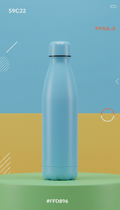 Sky Blue Insulated Water Bottle